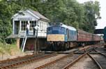 D5207 passes Sheringham West Signal Box